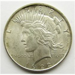 1922 PEACE DOLLAR BU