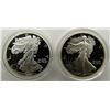 Image 1 : 1986 & 2000 PROOF AM SILVER EAGLES