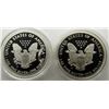 Image 2 : 1986 & 2000 PROOF AM SILVER EAGLES