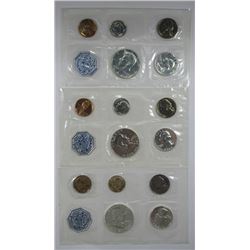 3- U.S. PROOF SETS- 1962, 1963, 1964