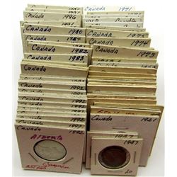 LARGE CANADA COIN LOT: 11 - SMALL CENTS BETWEEN