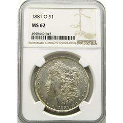 1881-O Morgan Silver Dollar $ NGC MS 62