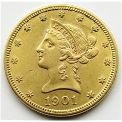 1901-P Ten Dollar $10 Liberty Eagle