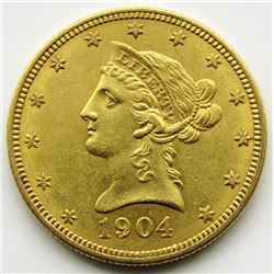1904-P Ten Dollar $10 Liberty Eagle