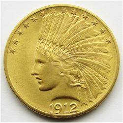 1912-P Ten Dollar $10 Gold Indian
