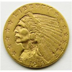 1913-P $2.5 Gold Indian Head