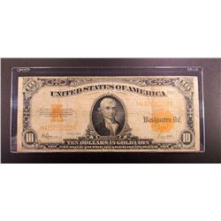 1922 $10 U.S. GOLD CERTIFICATE