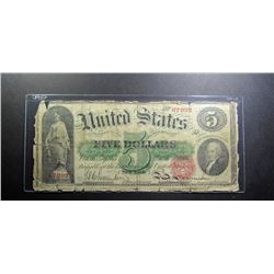 1863 FIVE DOLLAR U.S. NOTE