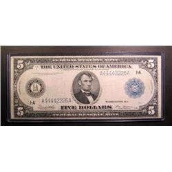 1914 $5 FEDERAL RESERVE NOTE