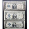 Image 1 : 3-1928 FUNNY BACK $1 SILVER CERTS