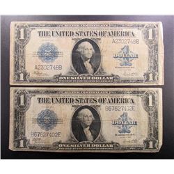 2-1923 $1 SILVER CERTIFICATES LARGE NOTES