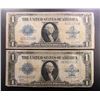 Image 1 : 2-1923 $1 SILVER CERTIFICATES LARGE NOTES