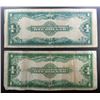 Image 2 : 2-1923 $1 SILVER CERTIFICATES LARGE NOTES