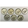 Image 1 : 7 - 1939 MERCURY DIMES AU/BU