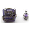 Image 1 : STERLING SILVER LOT - 1 RING & 1 PENDANT
