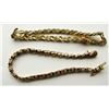 Image 1 : 2 STERLING SILVER GOLD PLATED BRACELETS