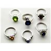 Image 1 : 6 STERLING SILVER RINGS
