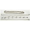 Image 1 : LOT OF 4 STERLING SILVER CHAINS