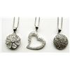 Image 1 : 3 STERLING SILVER NECKLACES