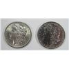Image 1 : 1887 & 1900 MORGAN SILVER DOLLARS