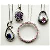 Image 1 : 4 STERLING SILVER NECKLACES