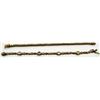 Image 1 : 2 STERLING SILVER GOLD PLATED BRACELETS