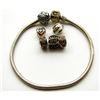 Image 1 : CHAMILIA STERLING SILVER CHARM BRACELET