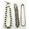 Image 1 : 3 STERLING SILVER BRACELETS