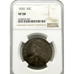 1830 BUST HALF DOLLAR  NGC VF 20
