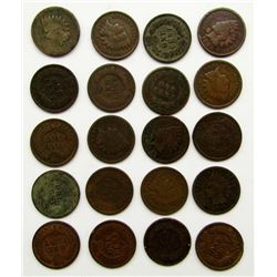 20-INDIAN HEAD CENTS-NICE MIXED DATES