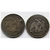 Image 2 : 2-SEATED HALF DOLLARS:  1853 & 1876