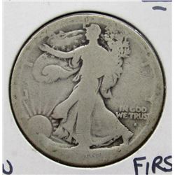 1916-S WALKING LIB HALF DOLLAR