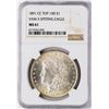 Image 1 : 1891-CC $1 Morgan Silver Dollar Coin NGC MS61 Top-100 VAM 3