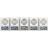 Image 2 : Lot of (5) 1982Mo Mexico Libertad Onza Silver Coins NGC MS65