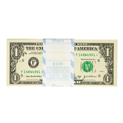 Pack of (100) Consecutive 2003A $1 Federal Reserve STAR Notes Atlanta