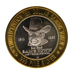 .999 Fine Silver Sam's Town Casino Las Vegas $10 Limited Edition Gaming Token