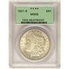 Image 1 : 1921-S $1 Morgan Silver Dollar Coin PCGS MS65 Old Green Holder