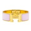 Image 1 : Hermes 18KT Gold Plated Clic H Bracelet