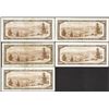 Image 2 : Lot of (5) 1954 $100 Bank of Canada Notes