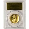 Image 1 : 2009 $20 Ultra High Relief Double Eagle Gold Coin PCGS MS70 Gold Foil Label