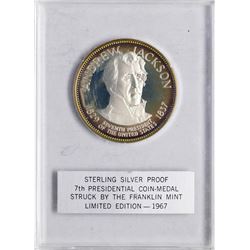 1967 Limited Edition Sterling Silver Proof Presidential Medal