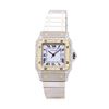 Image 1 : Cartier Mens Santos Galbee Stainless Steel & 18KT Yellow Gold 1.61 ctw Diamond W