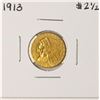 Image 1 : 1913 $2 1/2 Indian Head Quarter Eagle Gold Coin
