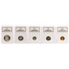 Image 1 : 1952 (5) Coin Proof Set NGC Graded PF65/PF66