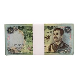 Lot of (25) Iraqi 25 Dinars Saddam Hussein Notes