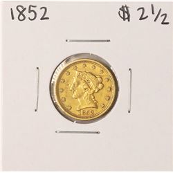 1852 $2 1/2 Liberty Head Quarter Eagle Gold Coin