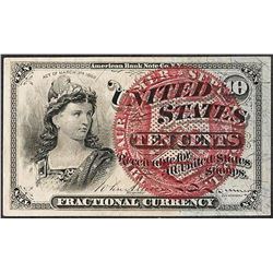 March 3, 1863 Ten Cents Fourth Issue Fractional Currency Note