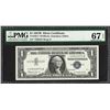 Image 1 : 1957B $1 Silver Certificate STAR Note Fr.1621* PMG Superb Gem Uncirculated 67PPQ
