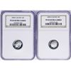Image 1 : Lot of 2000-S & 2004-S Roosevelt Dime Proof Coins NGC PF69 Ultra Cameo