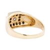 Image 3 : 14KT Yellow and White Gold 0.50 ctw Men's Square Top Ring